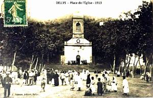 Dellys - Place de l'eglise - 1913